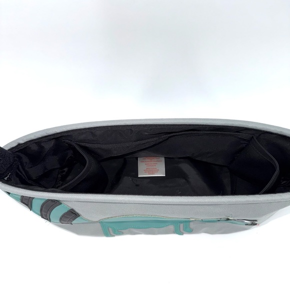 3 Sprouts Gray and Green Raccoon Stroller Organizer - Picture 4 of 6